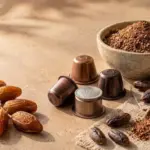 coffee capsules made from date seed powder