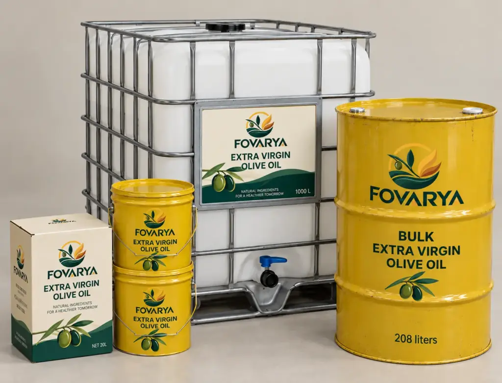 Extra virgin olive oil in bulk supplied by Fovarya